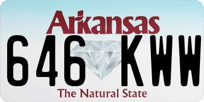 AR license plate 646KWW