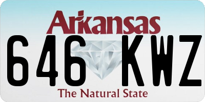 AR license plate 646KWZ