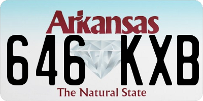 AR license plate 646KXB