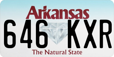 AR license plate 646KXR