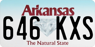 AR license plate 646KXS
