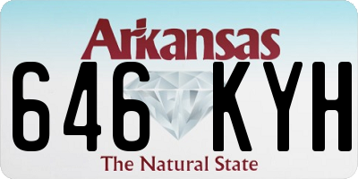 AR license plate 646KYH