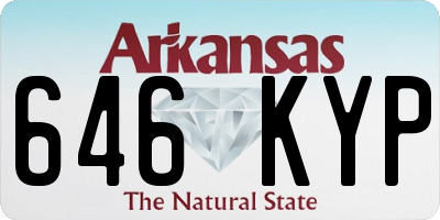 AR license plate 646KYP