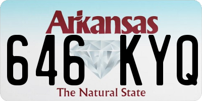 AR license plate 646KYQ