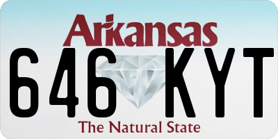 AR license plate 646KYT