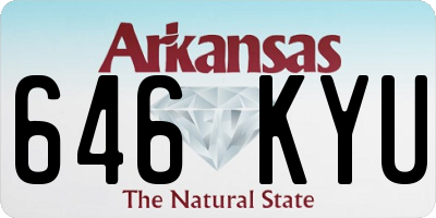 AR license plate 646KYU