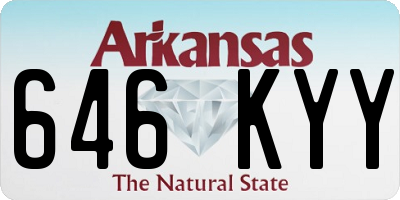 AR license plate 646KYY