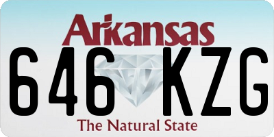 AR license plate 646KZG