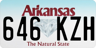 AR license plate 646KZH