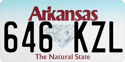 AR license plate 646KZL