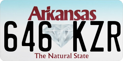 AR license plate 646KZR