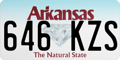 AR license plate 646KZS