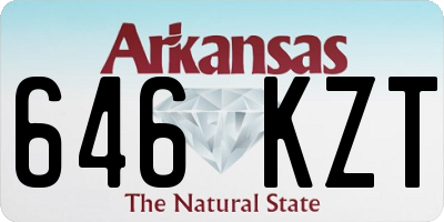 AR license plate 646KZT
