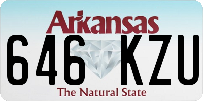 AR license plate 646KZU