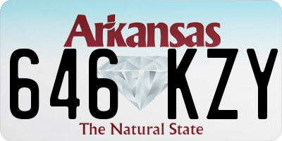 AR license plate 646KZY