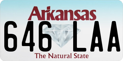 AR license plate 646LAA