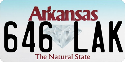 AR license plate 646LAK
