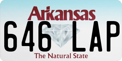 AR license plate 646LAP