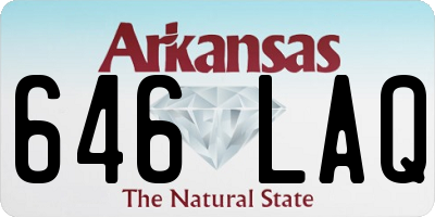 AR license plate 646LAQ