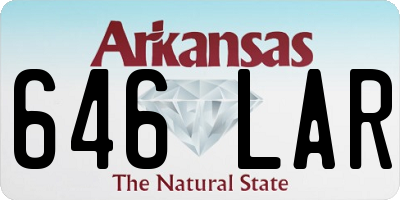 AR license plate 646LAR
