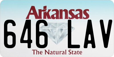 AR license plate 646LAV