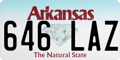 AR license plate 646LAZ
