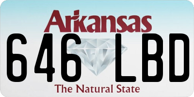 AR license plate 646LBD