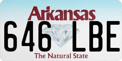 AR license plate 646LBE