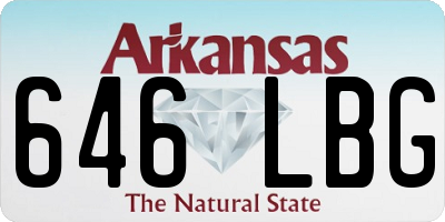 AR license plate 646LBG