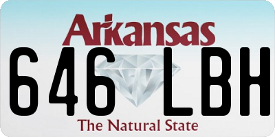 AR license plate 646LBH