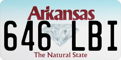 AR license plate 646LBI