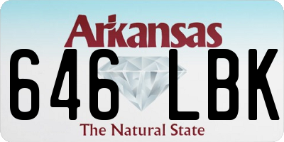 AR license plate 646LBK