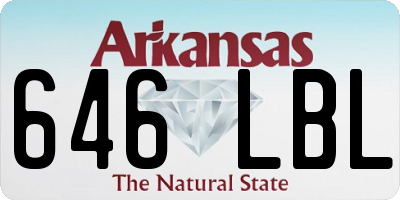 AR license plate 646LBL