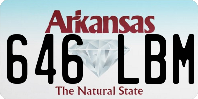 AR license plate 646LBM