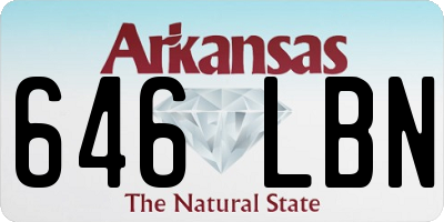AR license plate 646LBN