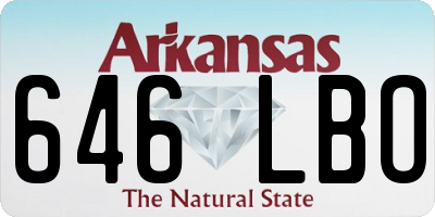AR license plate 646LBO