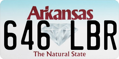 AR license plate 646LBR
