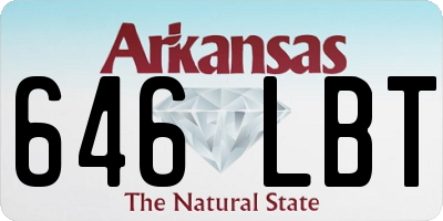 AR license plate 646LBT