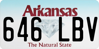 AR license plate 646LBV