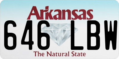 AR license plate 646LBW