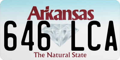 AR license plate 646LCA