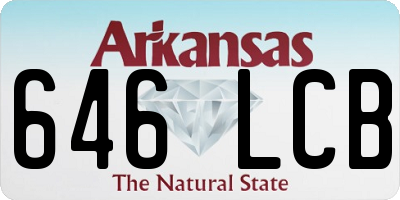 AR license plate 646LCB