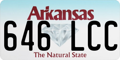 AR license plate 646LCC