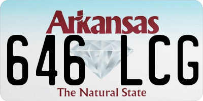 AR license plate 646LCG