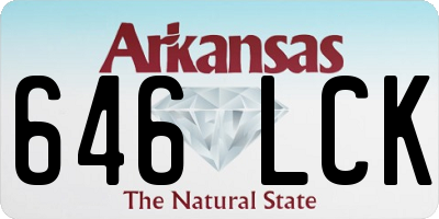 AR license plate 646LCK