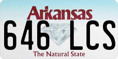 AR license plate 646LCS