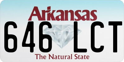 AR license plate 646LCT
