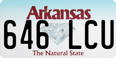 AR license plate 646LCU
