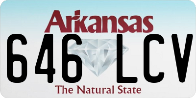 AR license plate 646LCV