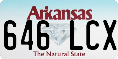 AR license plate 646LCX